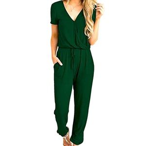 NWT Emerald green jumpsuit